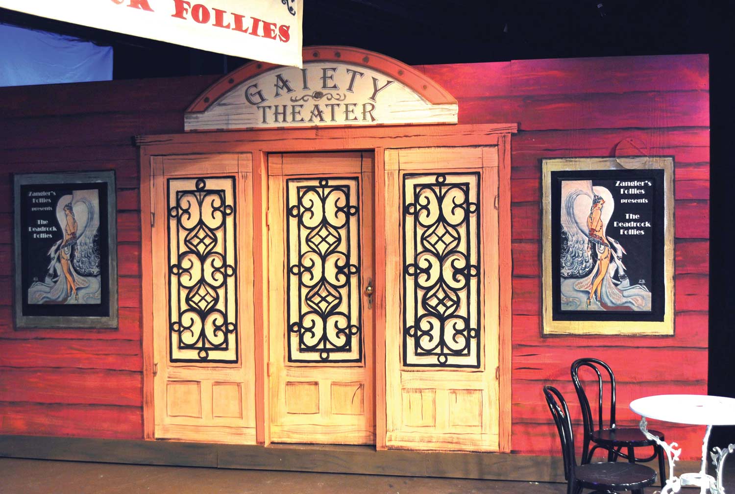 Roadside Theater, set design, Ralph, Patton Army Bases, Crazy For You