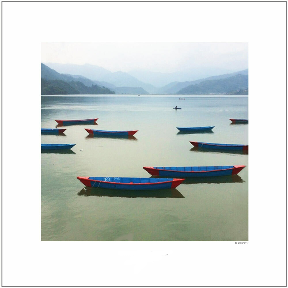 CANOES on PHEWA LAKE