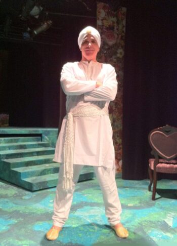 The theater director needed a genie for his production of "Secret Garden", so I put on a turbin and stepped into that role (and those pointy shoes). Abracadabra!